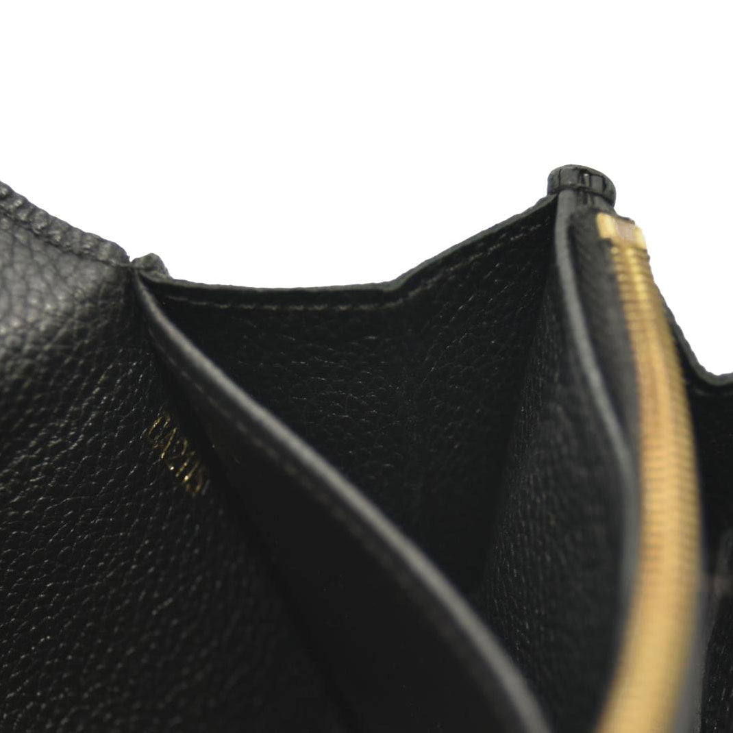 LOUIS VUITTON Empreinte Sarah Wallet NM Black CA2115