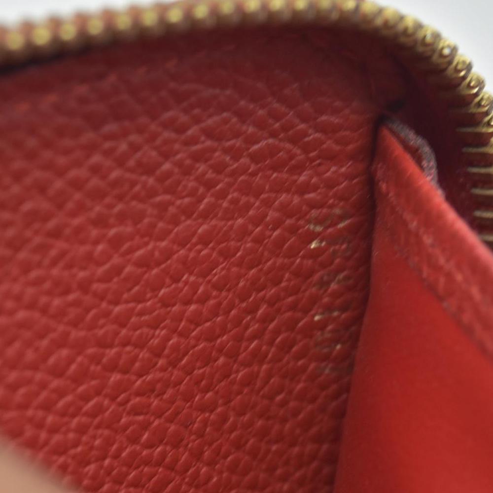 $1170 2017 Louis Vuitton Empreinte Zippy Wallet Cherry CONSIGNMENT SP4107