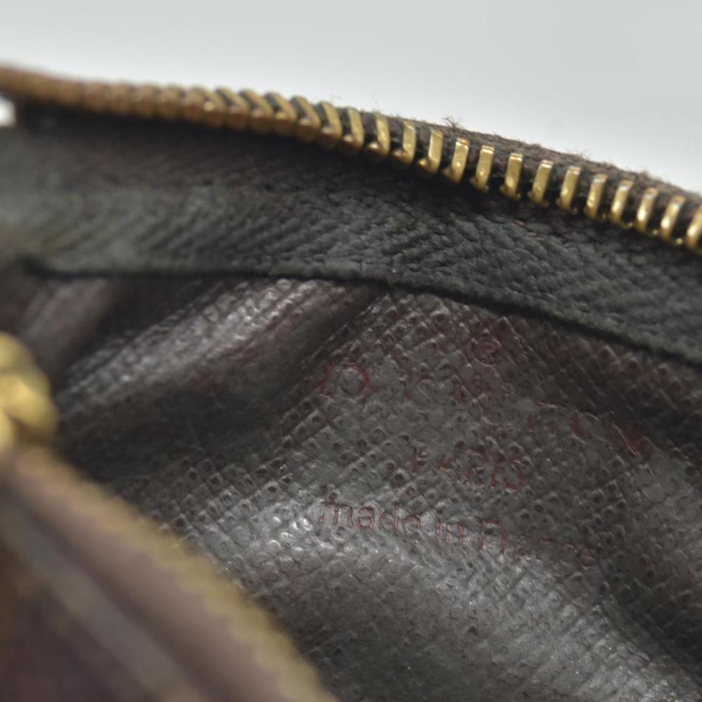 $345 DAMAGED Louis Vuitton Damier Ebene Key Pouch CONSIGNMENT WELL WORN
