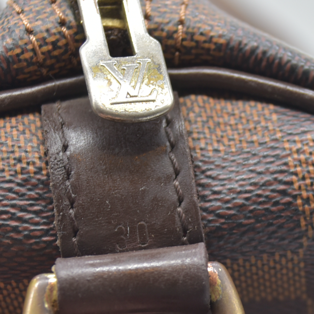 AUCTION $1980 Louis Vuitton Damier Ebene Speedy Bandouliere 30