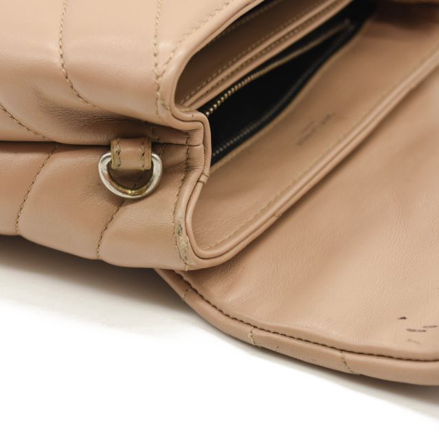 Pre-Owned $1990 Saint Laurent Toy Loulou Strap Bag in Quilted Y Shoulder Bag