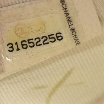 Chanel Caviar Quilted Small Cosmetic Case White