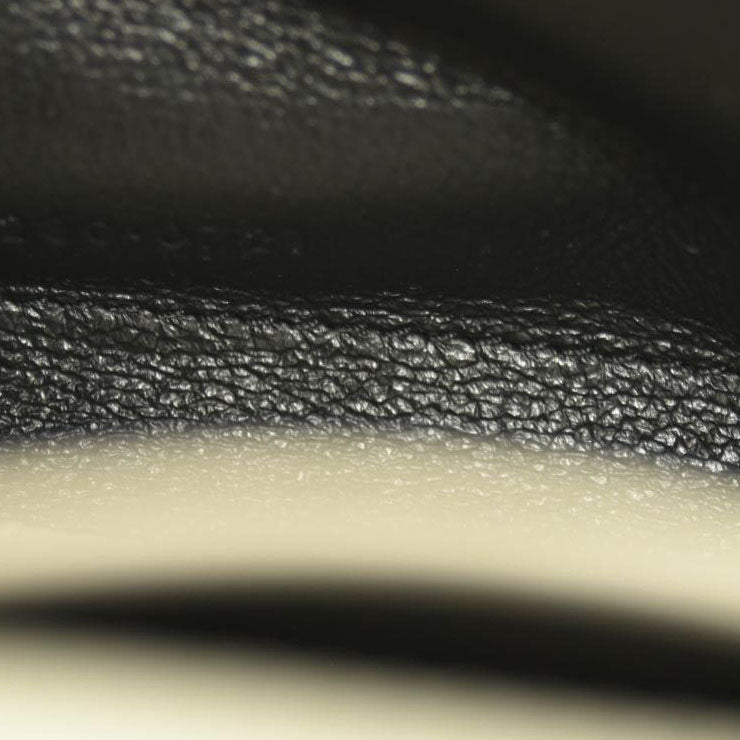 SAINT LAURENT Grain De Poudre Mixed Matelasse Triquilt Monogram Chain Wallet Blanc Vintage