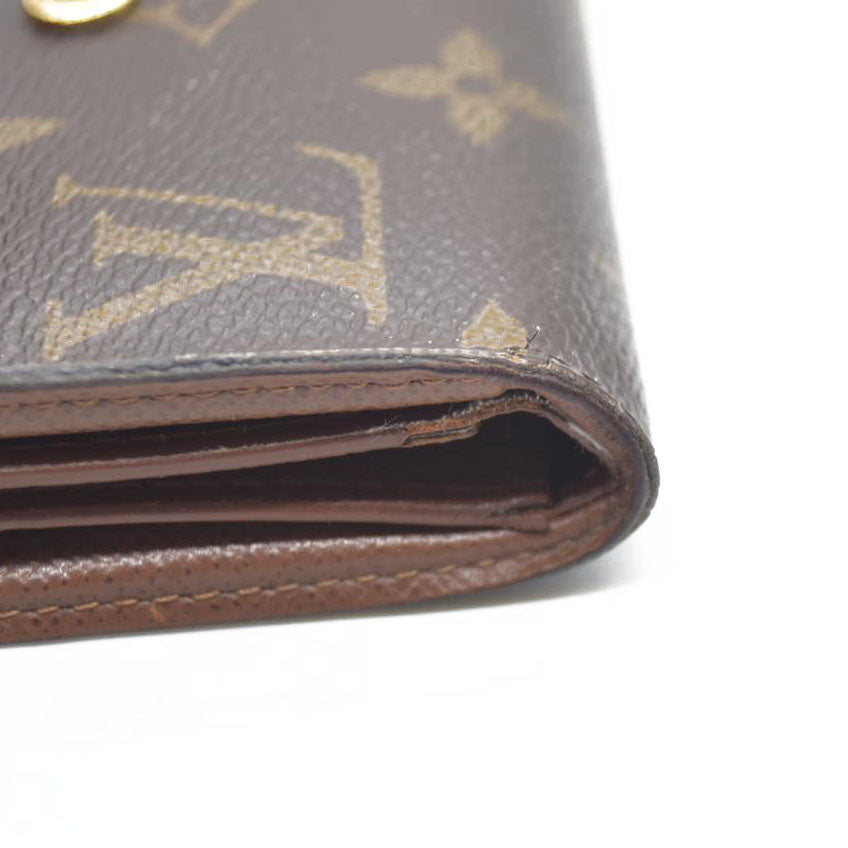 Louis Vuitton Monogram Portefeuille Victorine Trifold Wallet Brown