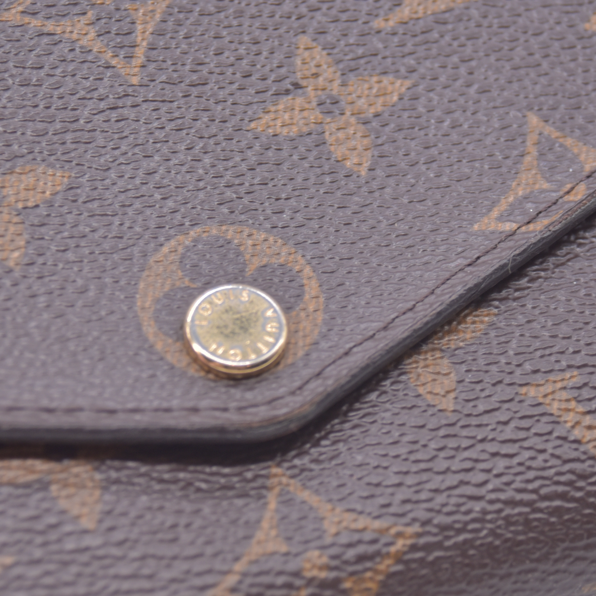 $740 2018 Louis Vuitton Sarah Wallet NM Brown Monogram CA3128 10021007