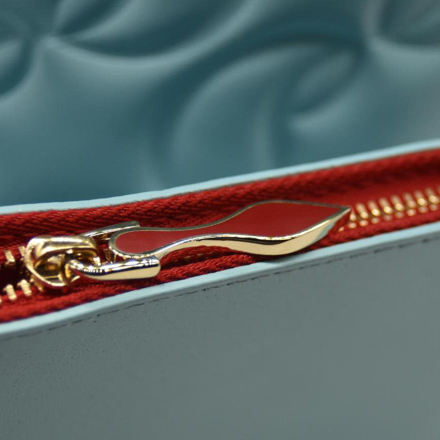 CHRISTIAN LOUBOUTIN Nappa Embossed East West Cabata Tote Mineral