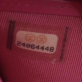 Chanel Caviar Chevron Large Gusset Zip Around Wallet Pink