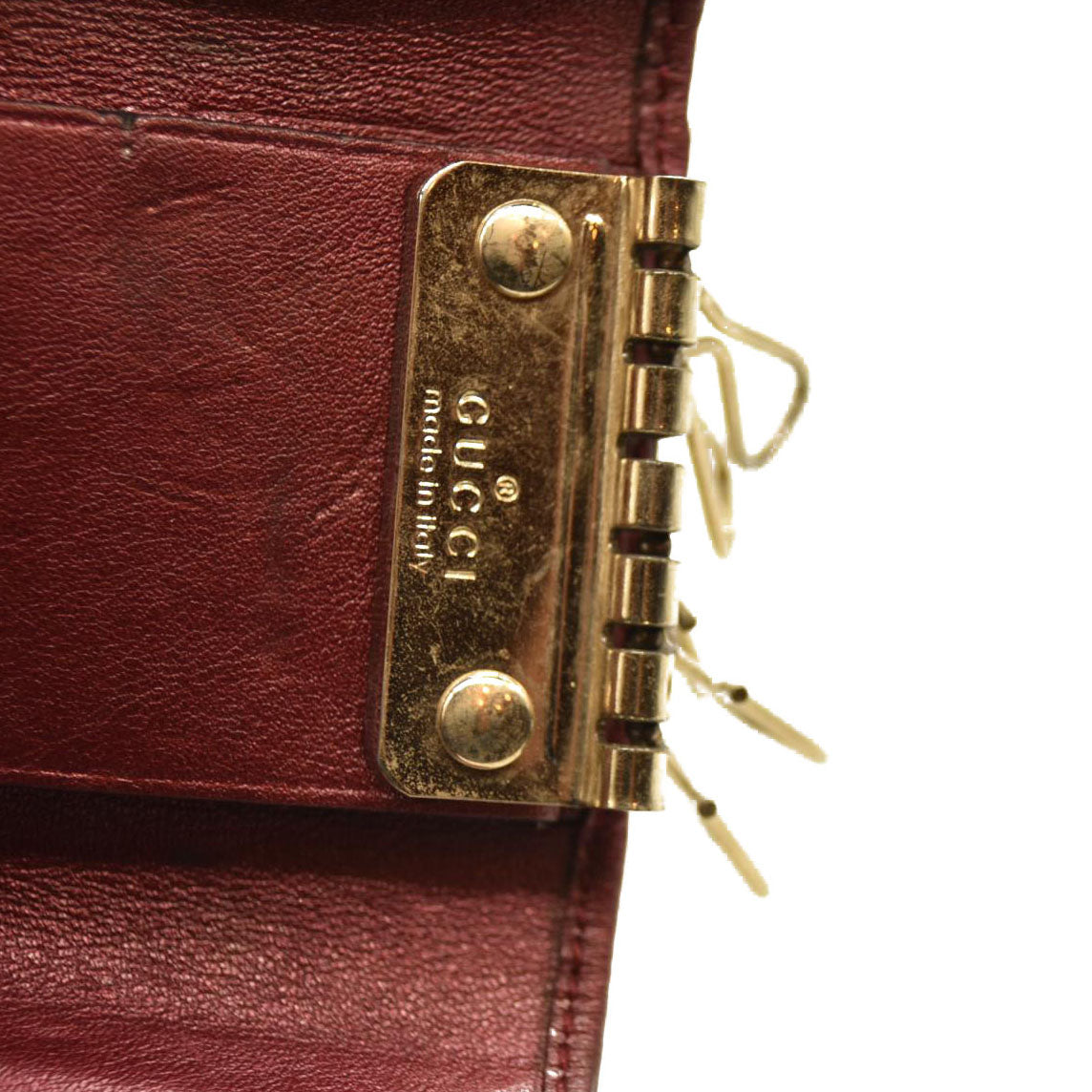 GUCCI GG Canvas Heart 6 Ring Key Case