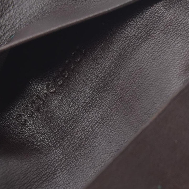 GUCCI Double G Leather 6 Ring Key Case Brown