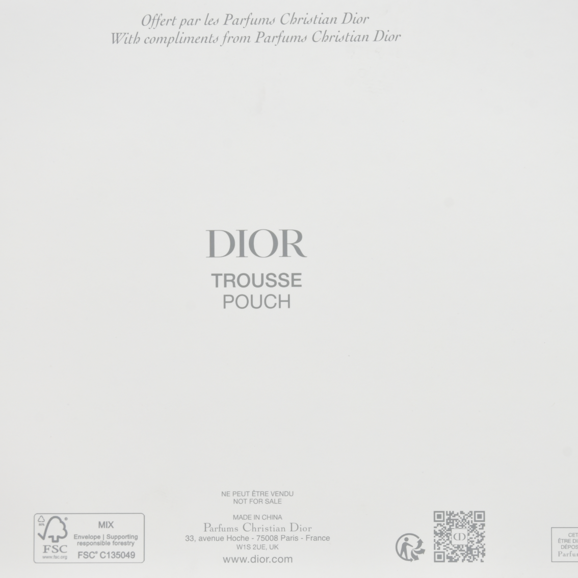 Dior Beauty GWP Red Patent Trousse Pouch – Embossed CD Logo 2