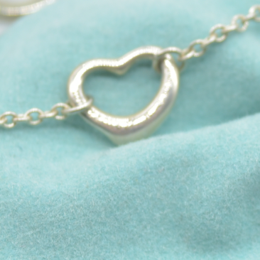 $1000 Tiffany & Co. Elsa Peretti Open Heart Bracelet