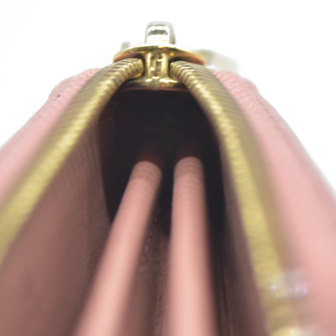 $1120 Louis Vuitton Vernis Ikat Zippy Wallet Rose Velours 2013 CA0133