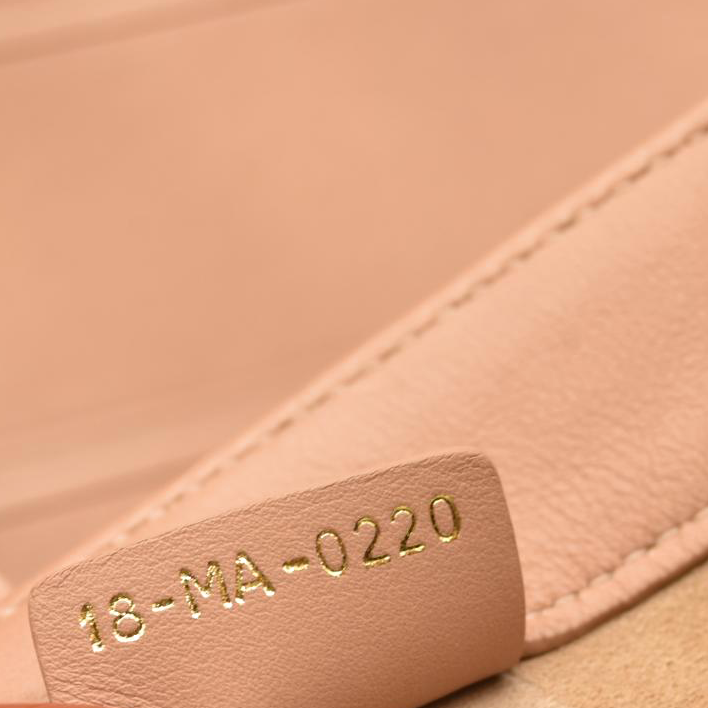 Christian Dior Calfskin Embossed Medium Book Tote Rose De Vents