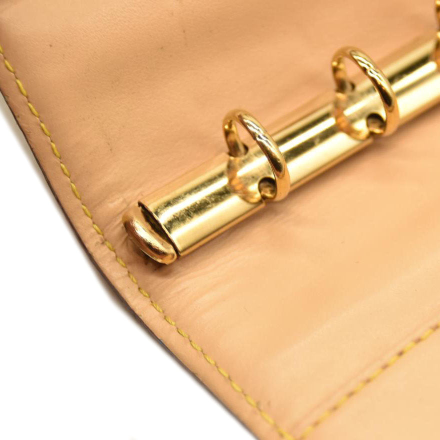 Louis Vuitton Monogram Muakami Small Ring Agenda Cover White with Pen CA0035