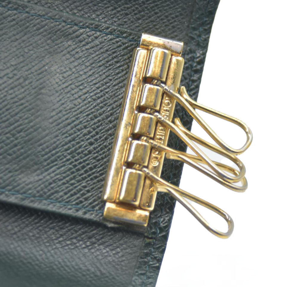 Louis Vuitton Taiga Leather Multicles 4 Ring Key Case Epicea MI5948