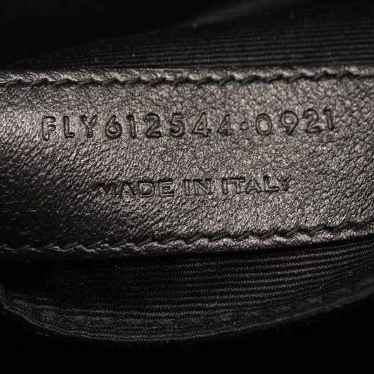 NEW SAINT LAURENT Calfskin Matelasse Monogram Monochrome Lou Camera Bag Black Noir