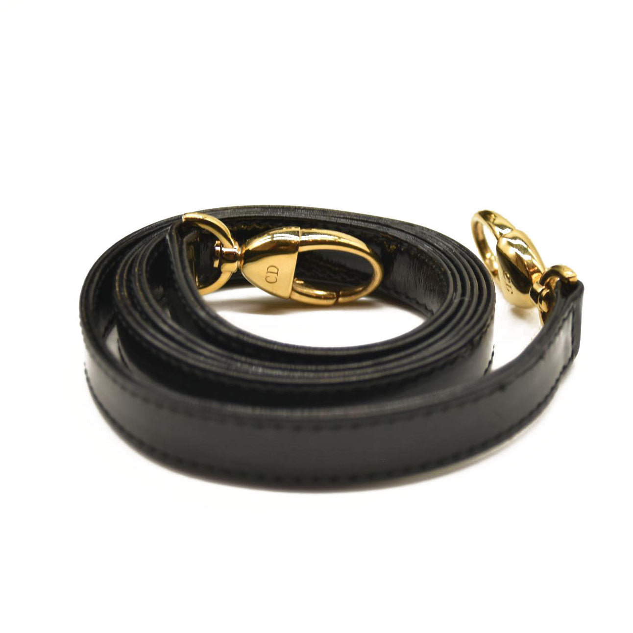 CHRISTIAN DIOR Patent Cannage Medium Lady Dior Black