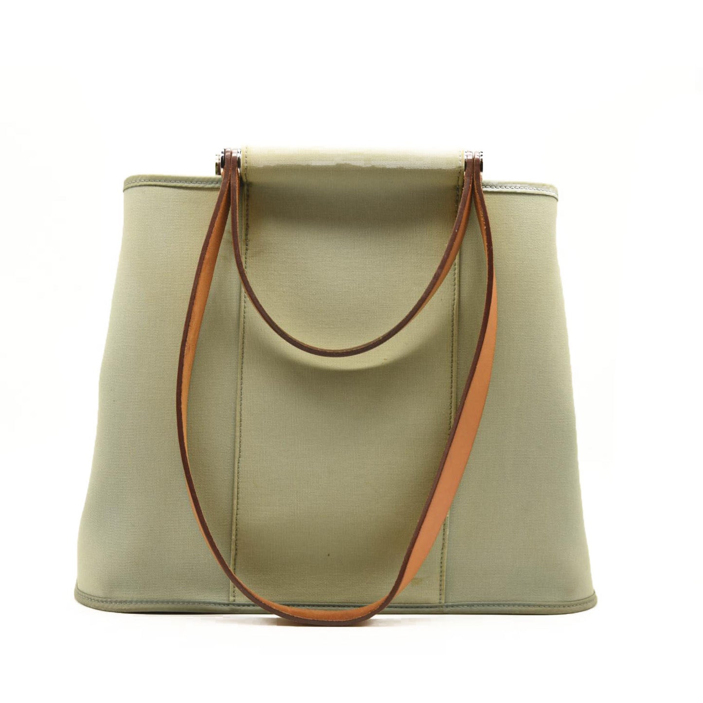 HERMES Toile Cabag 32 PM Light Blue