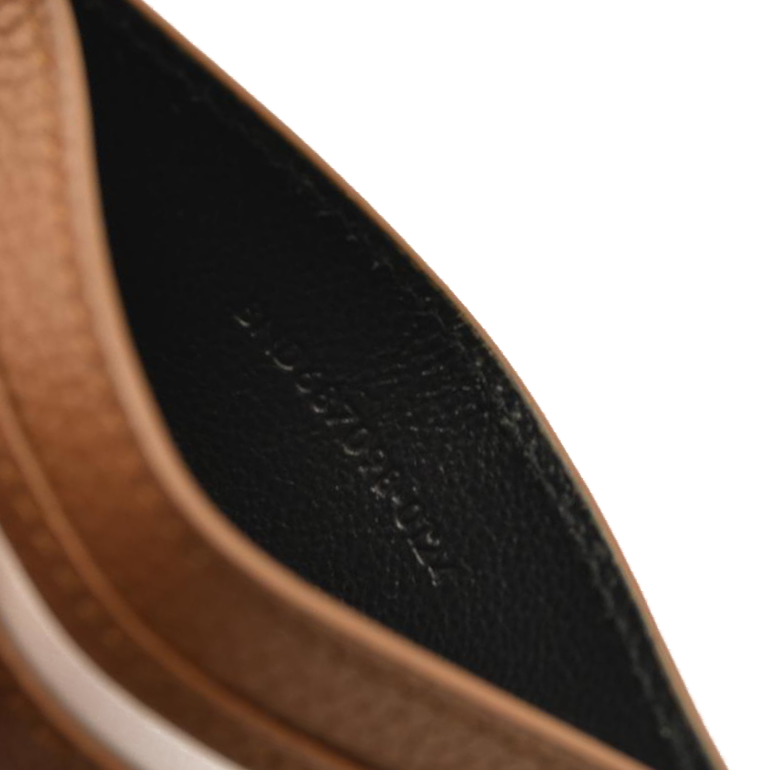 Saint Laurent Logo Cassandre card holder Brown
