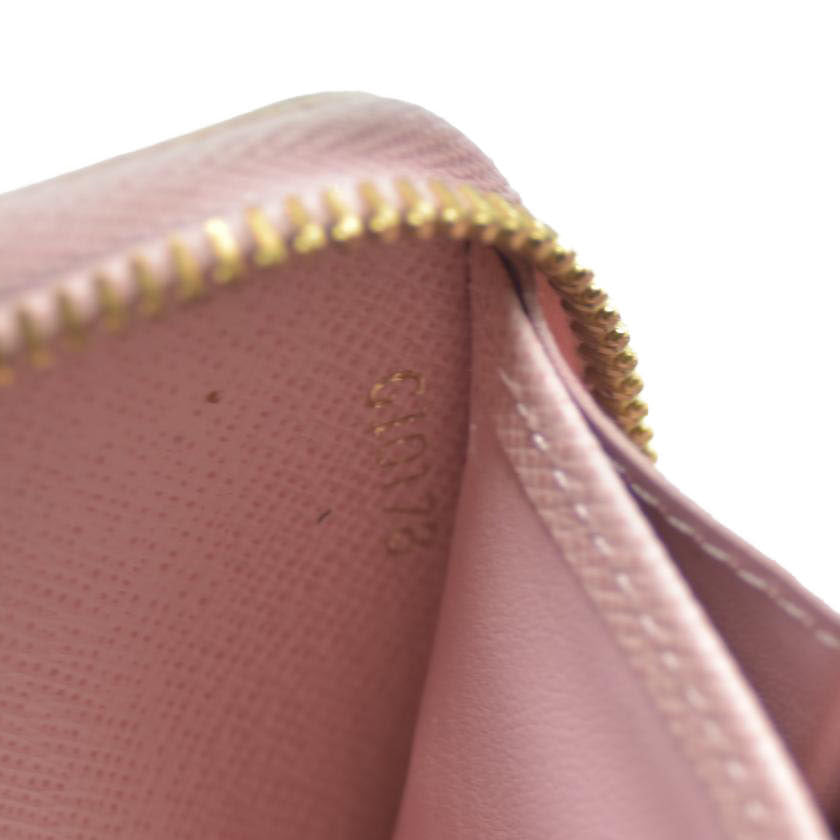 Louis Vuitton Damier Azur Zippy Wallet Rose Ballerine GI0173