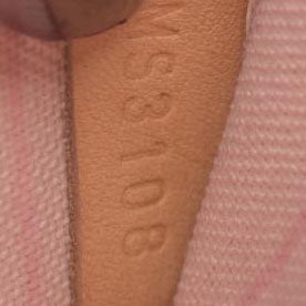 $2170 Louis Vuitton Damier Azur Neverfull MM GM Pochette Rose Ballerine MS3108