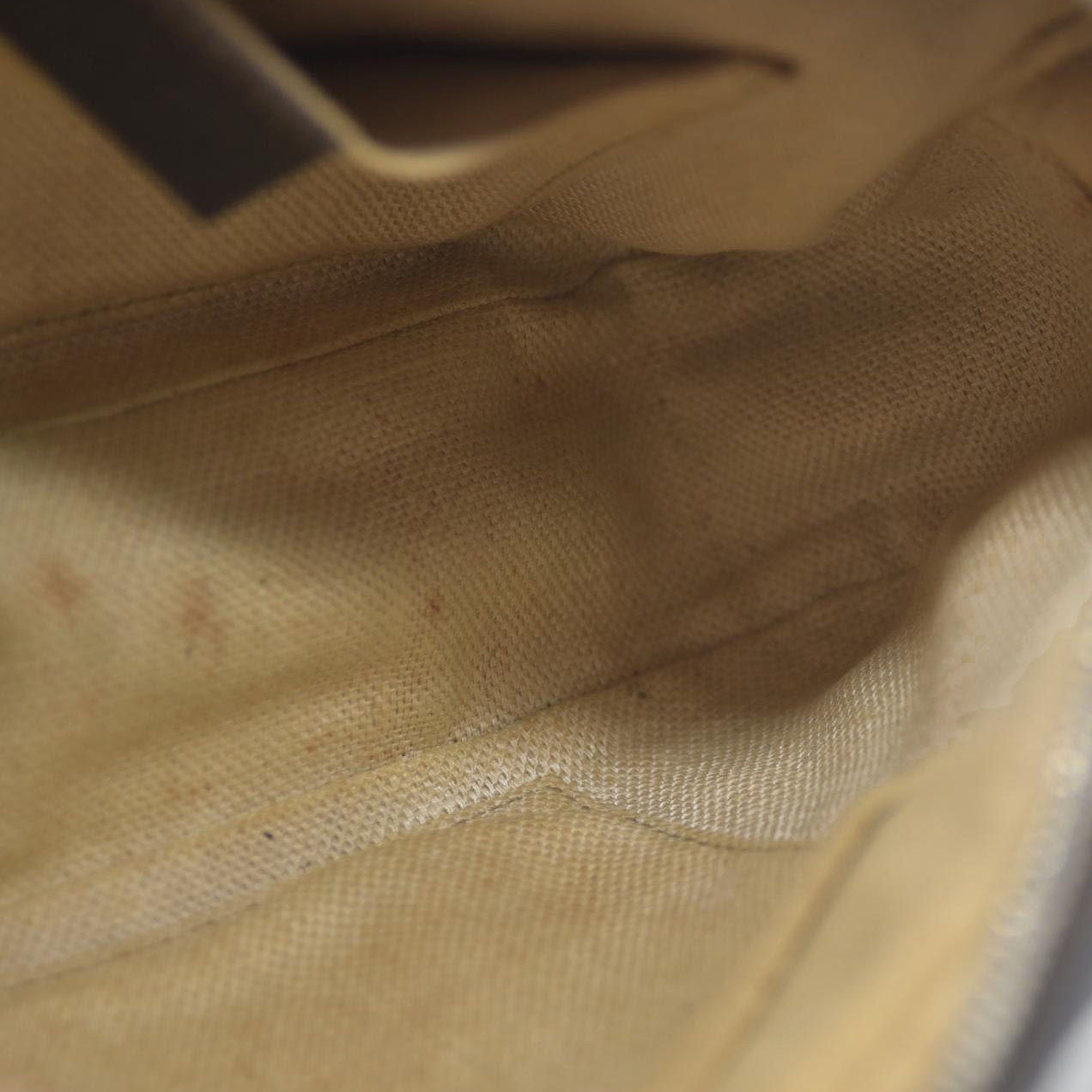 Gucci GG Supreme Monogram Web Small Webby Bee Shoulder Bag Dark Brown