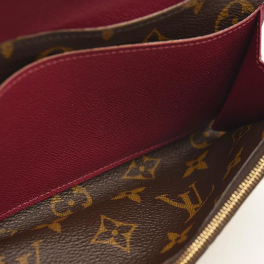 LOUIS VUITTON Monogram Emilie Wallet Fuchsia