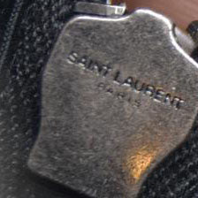 SAINT LAURENT Calfskin Matelasse Monogram Lou Camera Bag Black