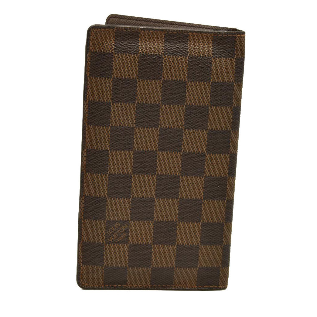 Louis Vuitton Damier Ebene Porte-Cartes Credit Yen Checkbook Wallet CA0025