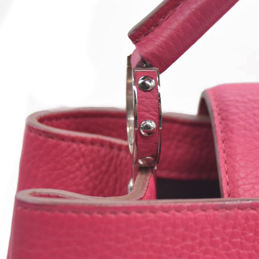 Louis Vuitton Taurillon Capucines MM Fuchsia