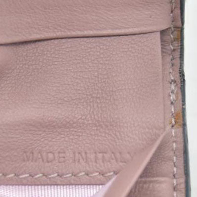 $775 VALENTINO Garavani Nappa Rockstud Spike Compact Zip Around Wallet Metallic Pink