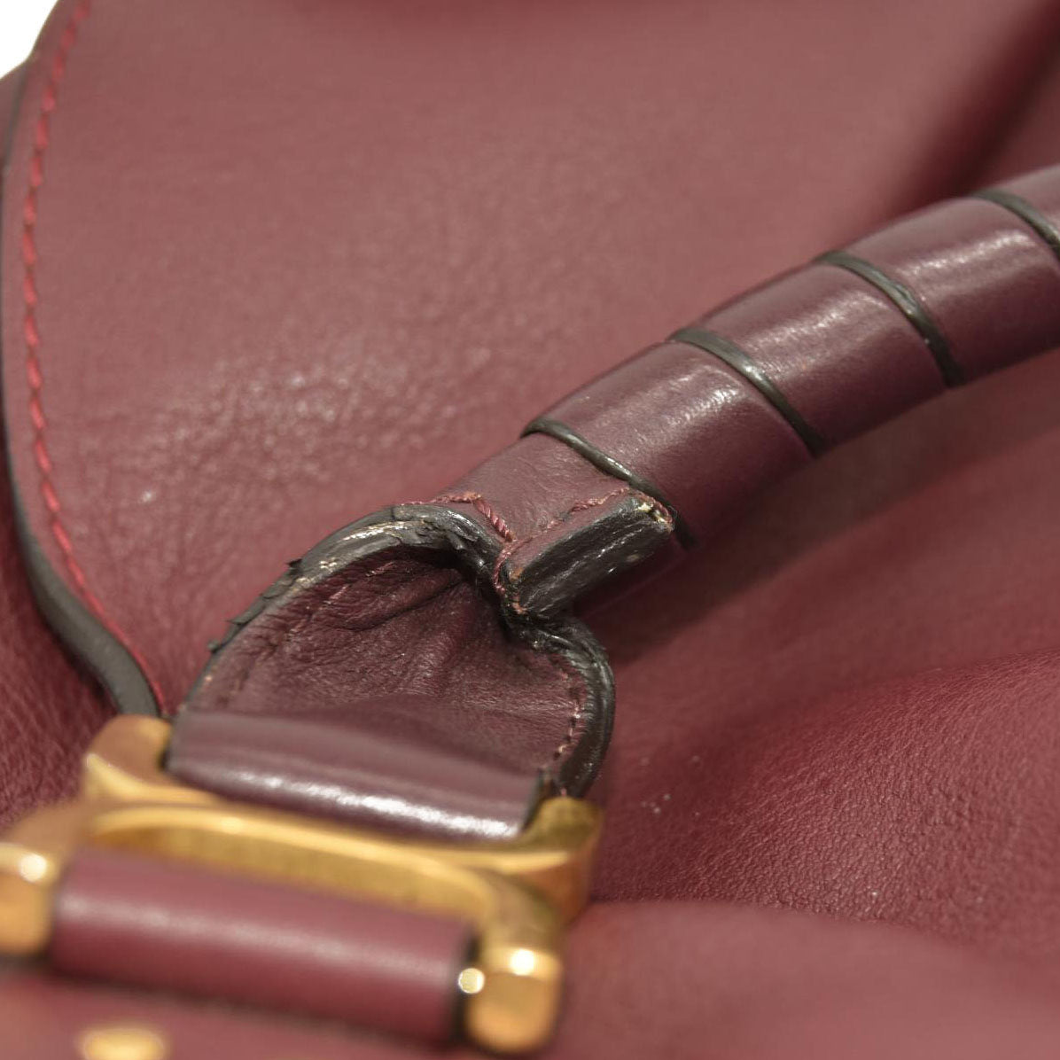 CHLOE Calfskin Medium Marcie Satchel Wild Purple