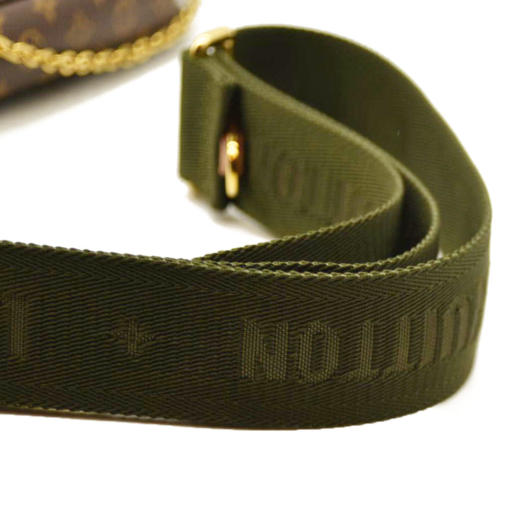 LOUIS VUITTON Monogram Multi Pochette Accessories Kaki TA0280