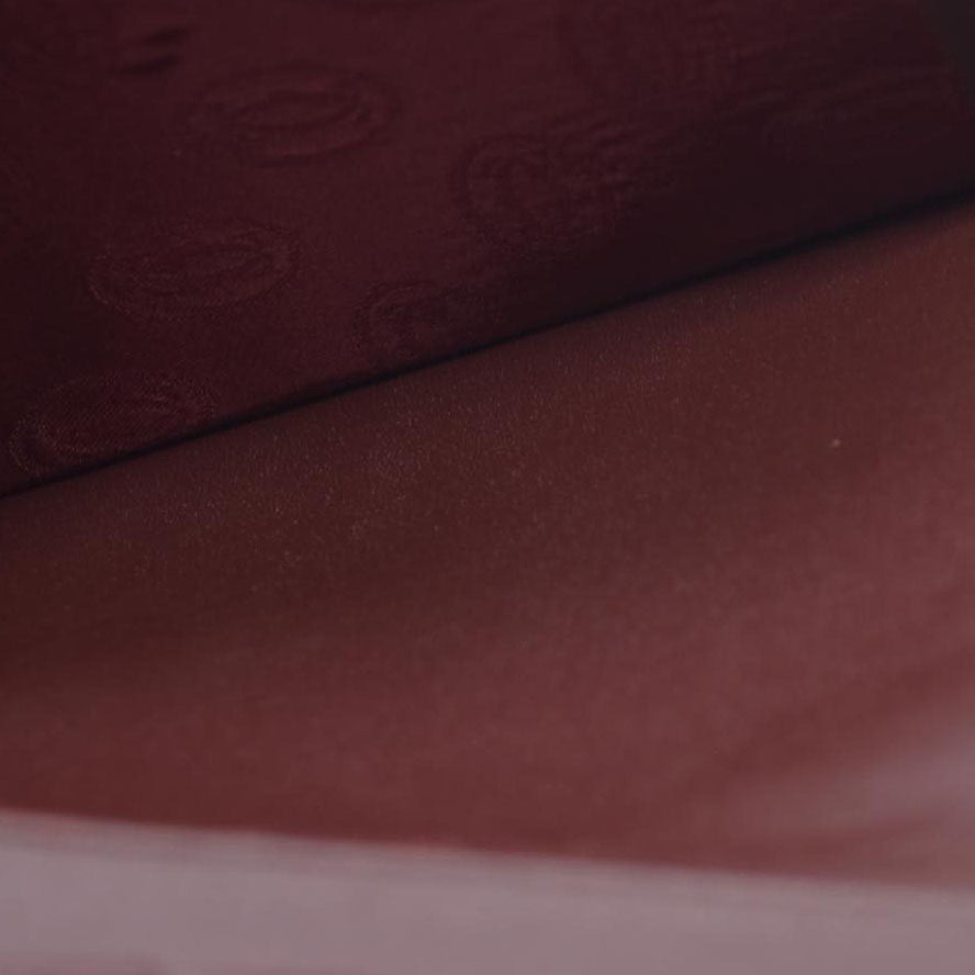 Cartier Vintage Burgundy Bifold Leather Wallet