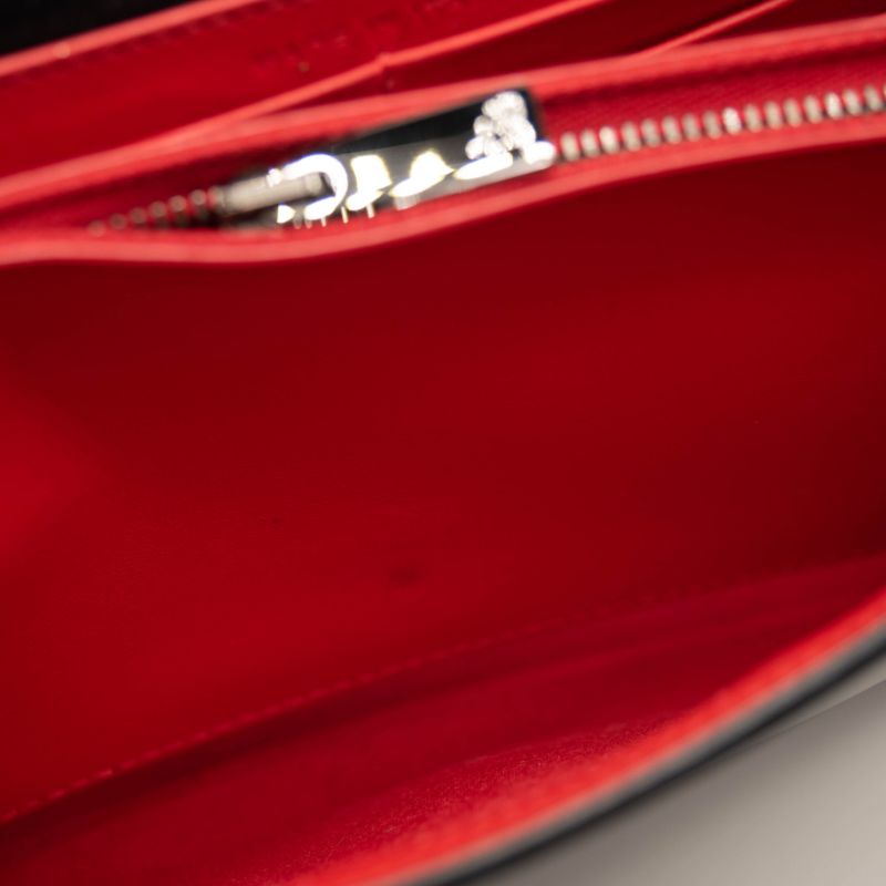 Christian Louboutin Paloma Spike Black Leather Shoulder Bag