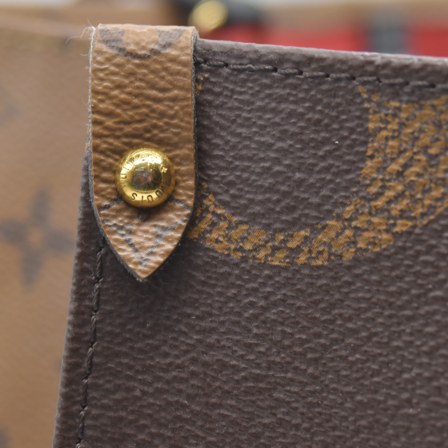 $3300 Louis Vuitton Monogram Reverse Giant OnTheGo MM AUCTION