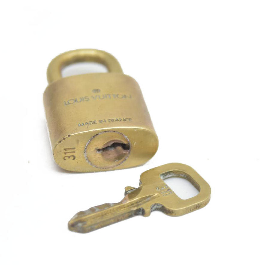 AUCTION Louis Vuitton Gold Lock and Key #311