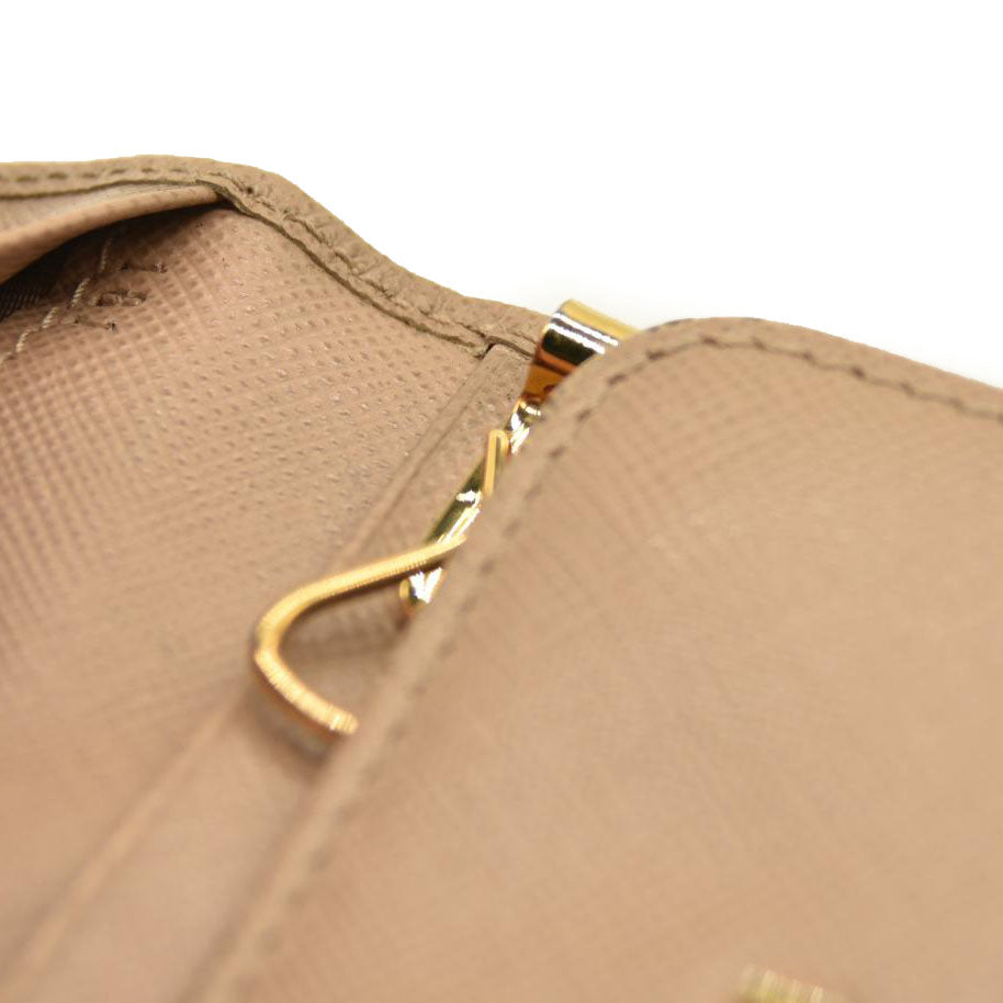 Prada Saffiano 4 Key Holder Beige