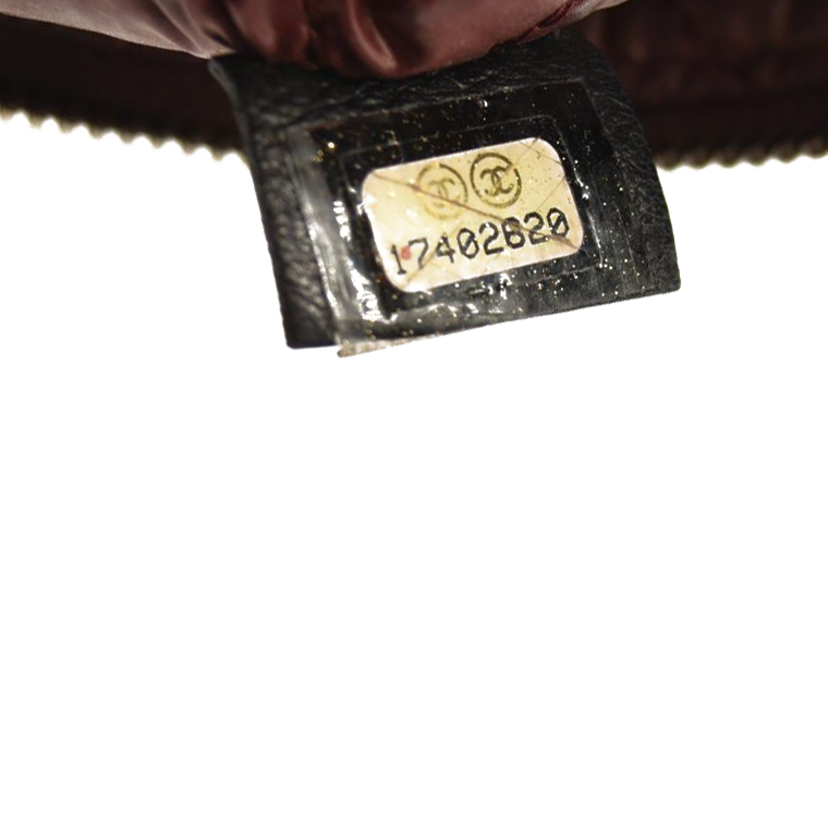 Chanel Lambskin Quilted Cosmetic Case Black