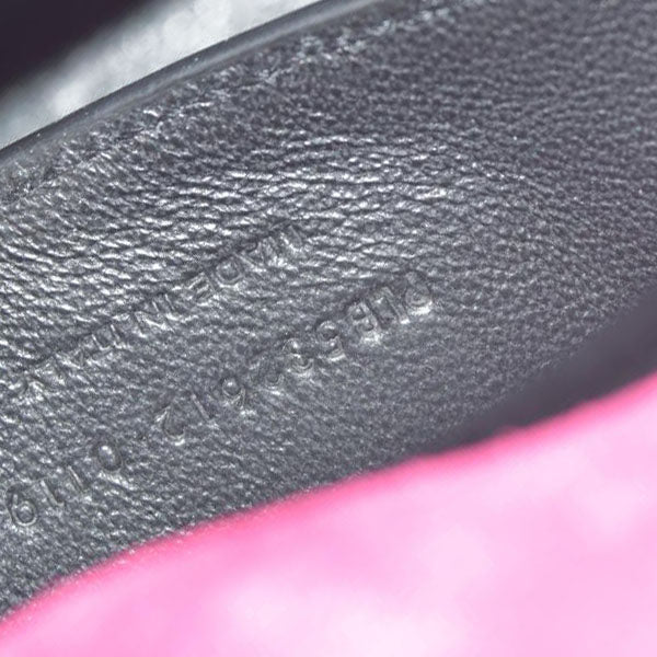 $2590 Saint Laurent Patent Calfskin Matelasse Monogram Medium Vicky Chain Bag Pink