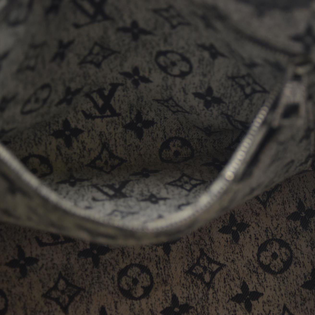 Louis Vuitton Monogram Jacquard Denim Onthego MM Black