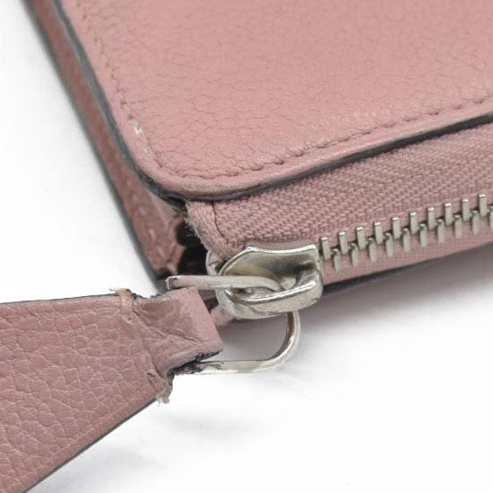 AUCTION $1130 Louis Vuitton Comet Taurillon Leather Zip Zippy Long Wallet Pink