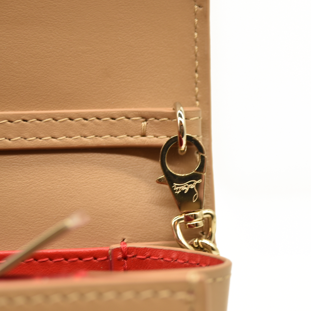 Christian Louboutin Paloma Suede Loubinthesky Lionne Crossbody Clutch