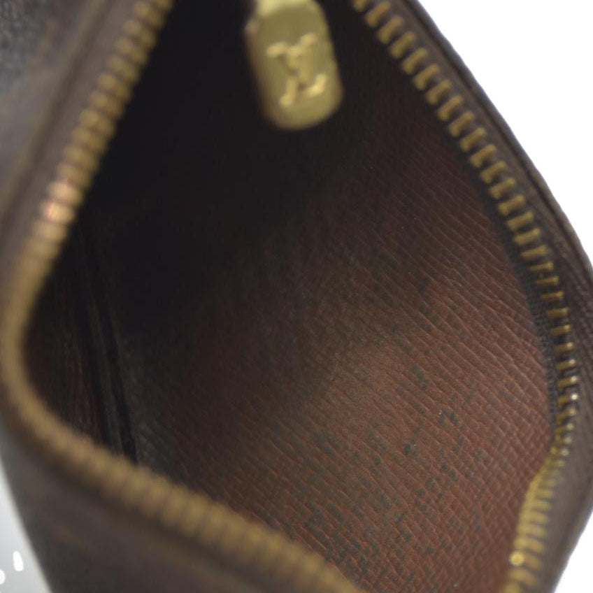 LOUIS VUITTON Monogram Coin Purse Key Pochette Cles Wallet ET0952