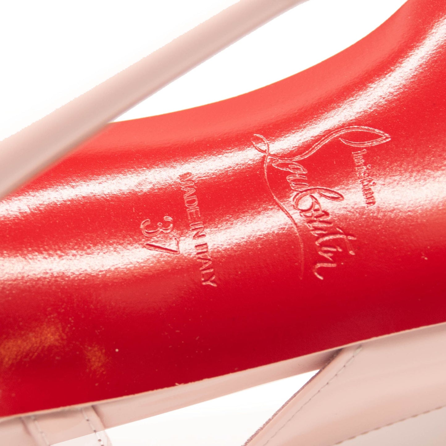 NEW $945 CHRISTIAN LOUBOUTIN Patent So Jenlove 100 Pumps 37 Rosy
