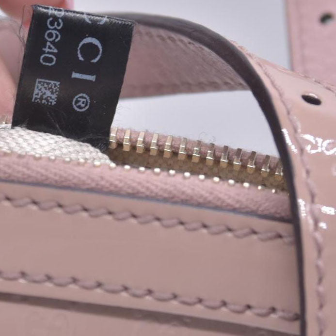 $1350 Gucci Patent Microguccissima Small Nice Top Handle Dome Bag Pink CONSIGNMENT 10021166