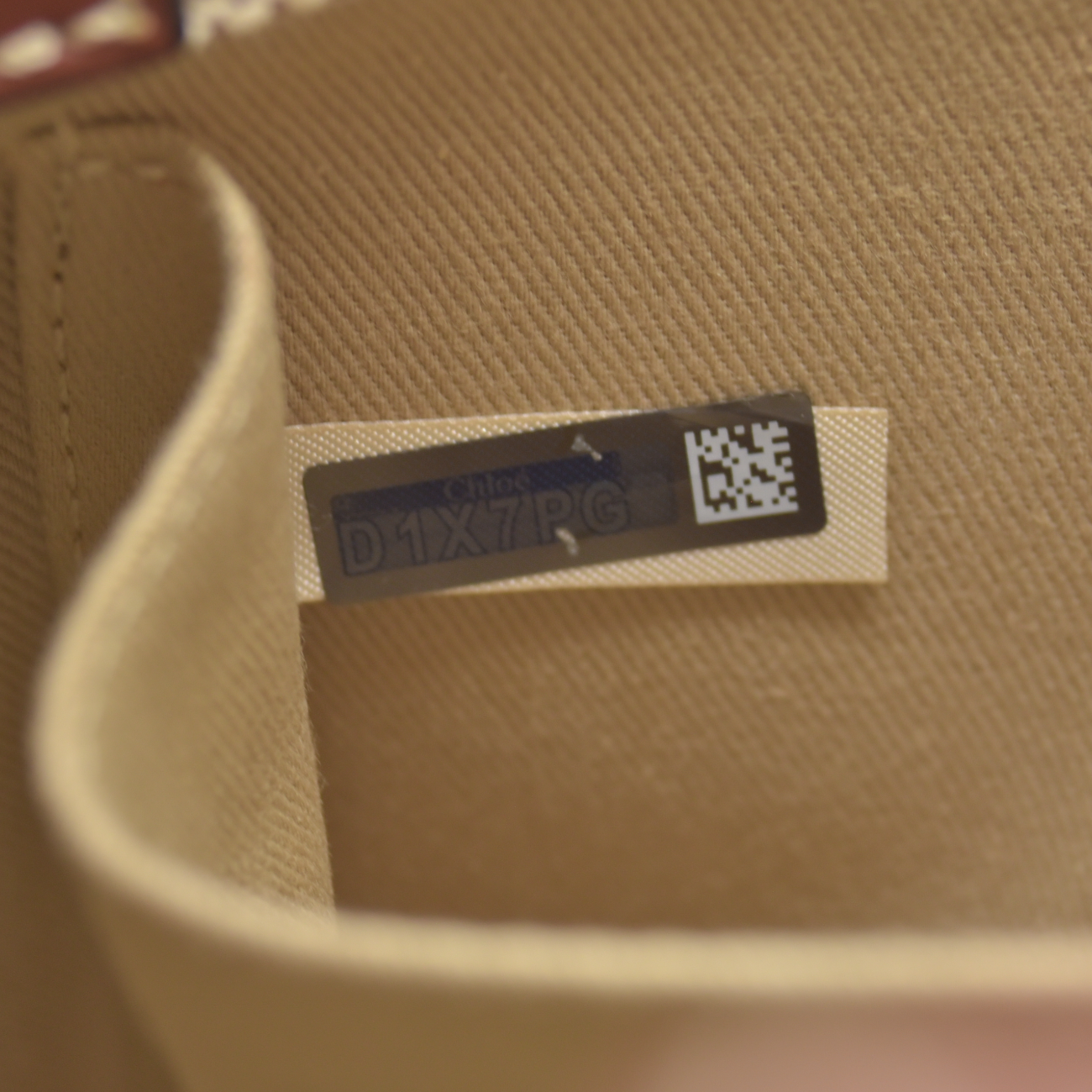 $1250 Chloe Canvas Small Woody Tote Bag Beige