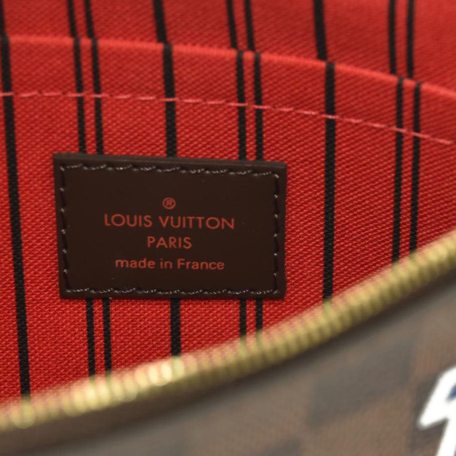 LOUIS VUITTON Damier Ebene Travel Stickers Neo Neverfull MM AR3148