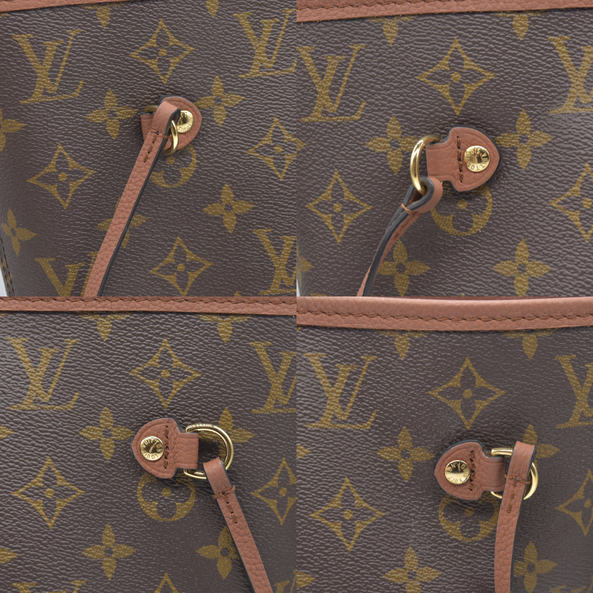 Louis Vuitton LV Monogram Neverfull Inside Out Brown Missing Pouch