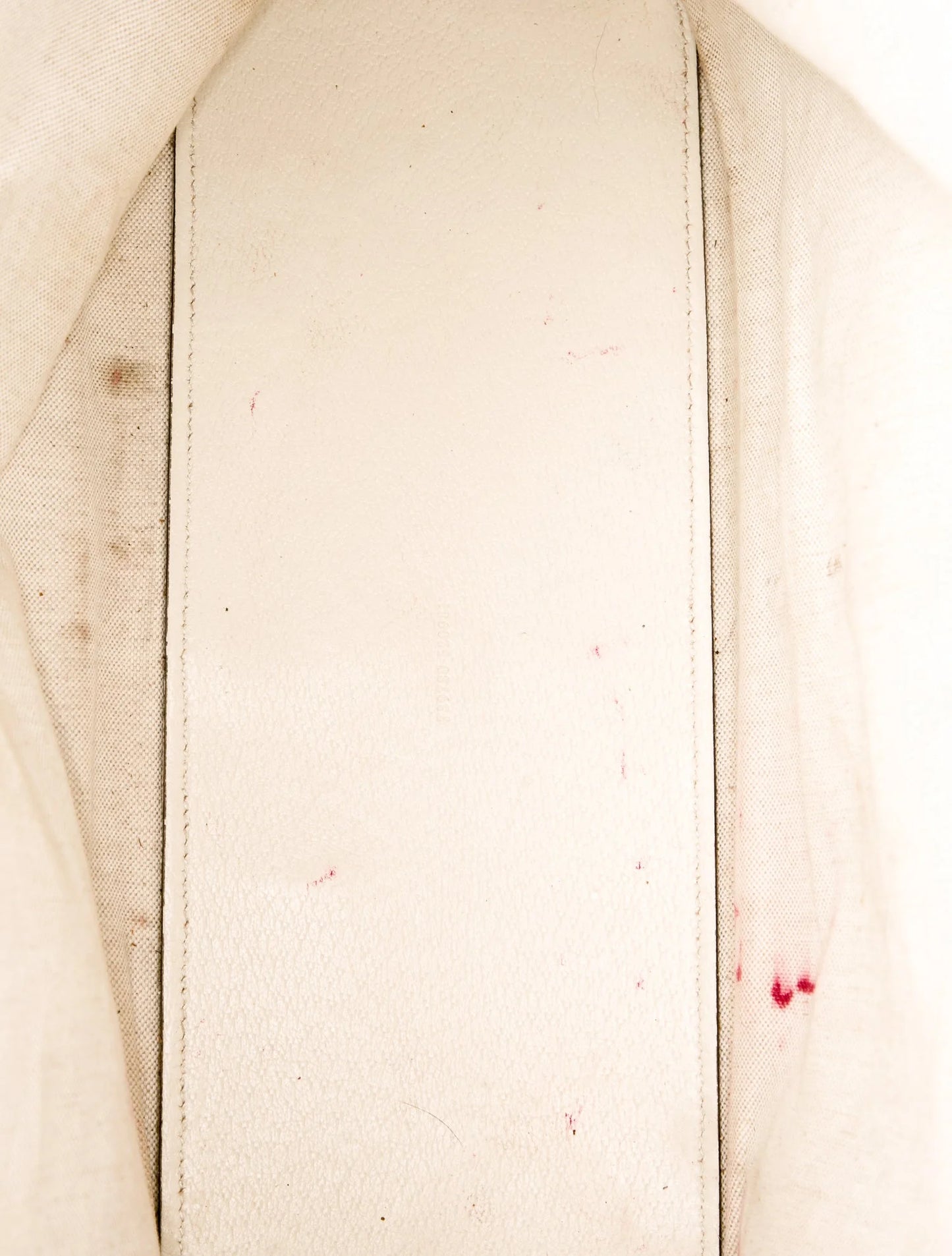 $1650 Gucci Double G Ophidia Medium Cream Leather